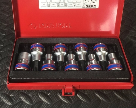 Bộ tuýp 9 chi tiết 1/2inch mũi lục giác Kingtony 4110PR