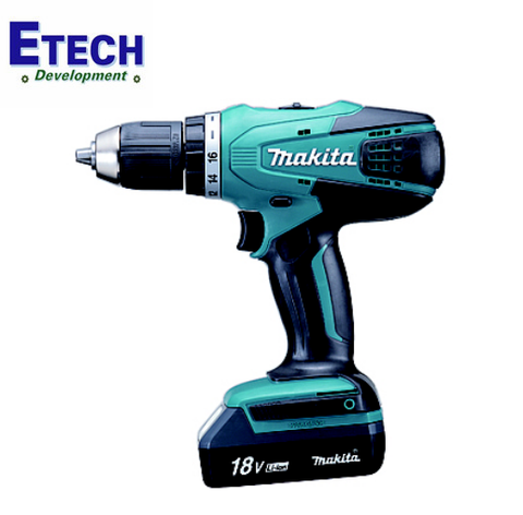 Máy khoan, vặn vít dùng pin Makita DF457DWE (18V/1.5Ah)