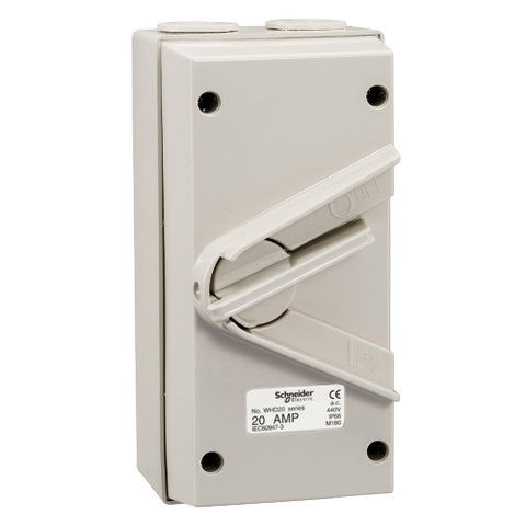 Ngắt điện chống thấm nước Schneider WHD20_GY_G19