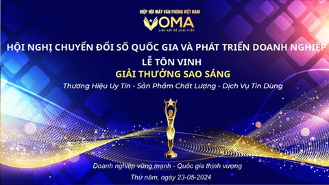 GIẢI THƯỞNG SAO SÁNG – GIẢI THƯỞNG UY TÍN BỆ PHÓNG CỦA NGÀNH MÁY VĂN PHÒNG VIỆT NAM
