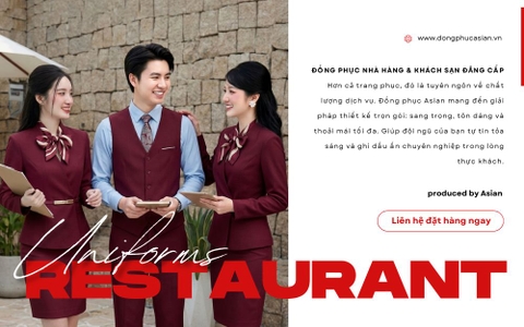 ĐỒNG PHỤC NHÀ HÀNG & KHÁCH SẠN ĐẲNG CẤP: DẤU ẤN CHUYÊN NGHIỆP TỪ CÁI NHÌN ĐẦU TIÊN 🏨✨