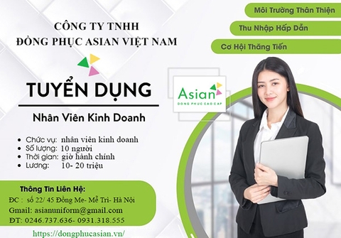 TUYỂN DỤNG NHÂN VIÊN KINH DOANH