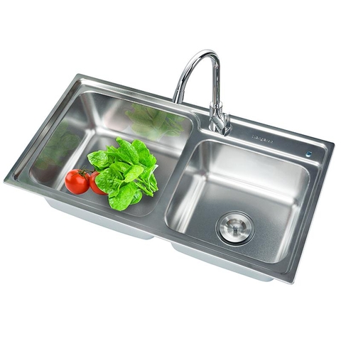 Chậu rửa Inox kháng khuẩn Kangaroo KG8143