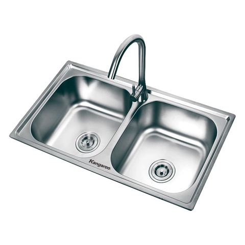 Chậu rửa Inox kháng khuẩn Kangaroo KG7843E