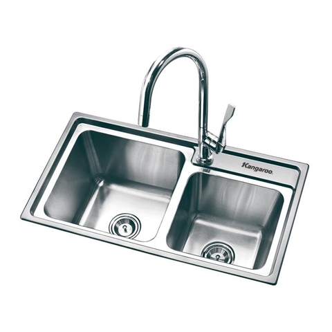 Chậu rửa Inox kháng khuẩn Kangaroo KG7843