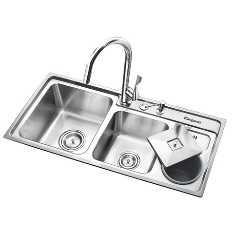 Chậu rửa Inox kháng khuẩn Kangaroo KG9143