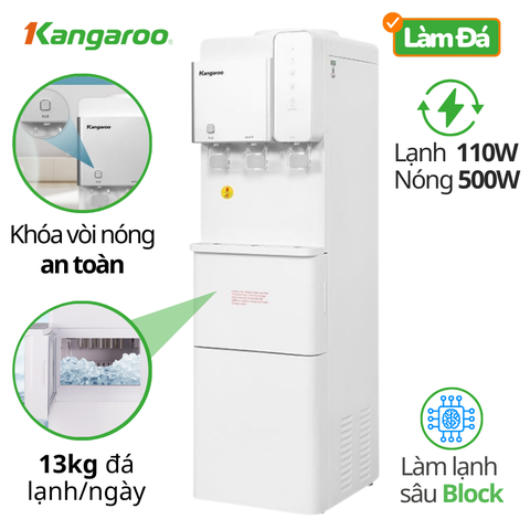Máy làm nóng lạnh nước uống có chức năng làm đá viên loại đứng KG65A3