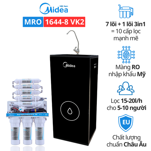 Máy lọc nước Midea MRO 1644-8 VK2, 8 lõi