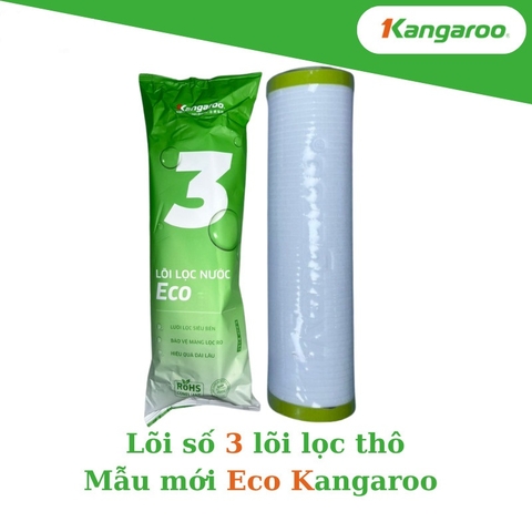 Lõi Lọc Thô Số 3 Kangaroo PP 1 Micron Mẫu Mới ECO Chính Hãng