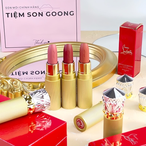 Son môi Christian Louboutin on the go satin (vỏ vàng)