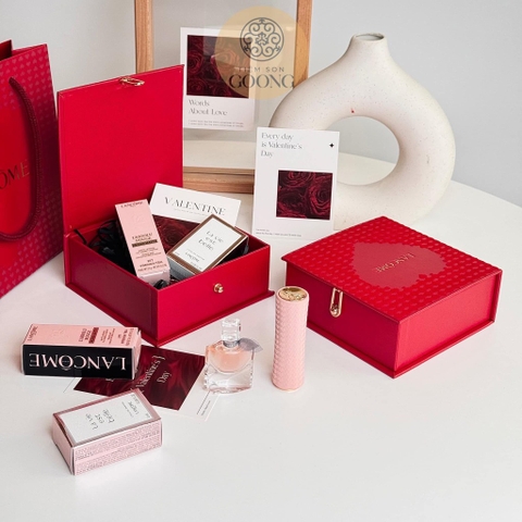 Set quà LANCOME 2 món fullsize (son màu 277 + nước hoa + hộp túi)
