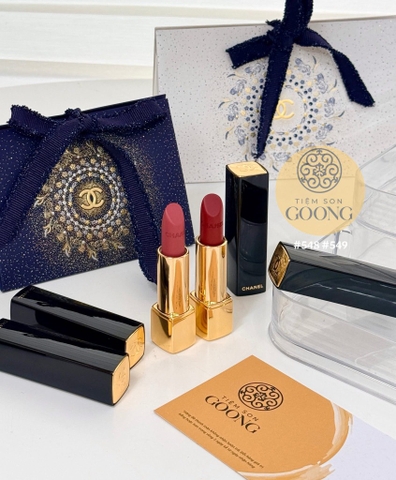 Son môi Chanel rouge velvet limited 2025 (logo holiday)