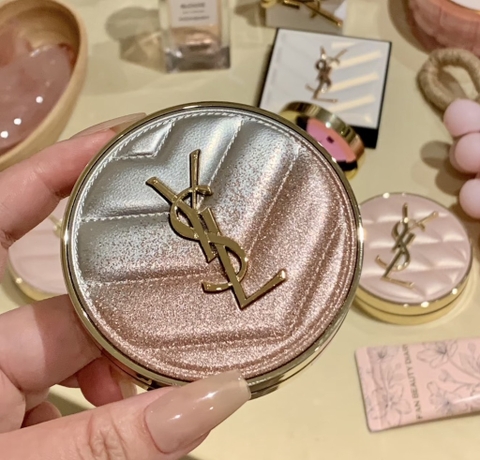 Cushion YSL glow limited (phiên bản vỏ nhũ 2026) - lẻ tặng túi hộp ysl và case shion