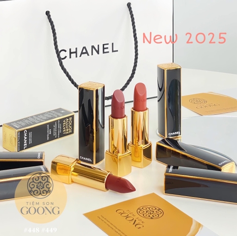 Son môi CHANEL Allure Velvet (limited 2025 vỏ đen viền vàng)