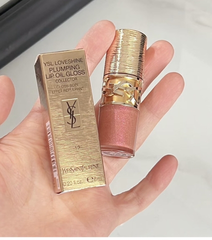 son môi YSL lip oil gloss (vỏ vàng limited 2025) - 12