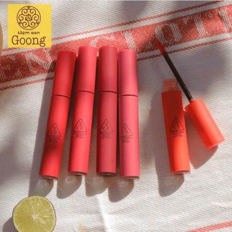 (NEW 2026) son môi 3CE Velvet lip tint (son kem thân tròn)