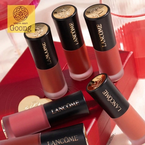 Son môi LANCOME Drama ink matte (kem nắp đen)