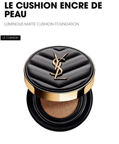 Phấn nước hiệu ứng mịn lì YSL LE CUSHION ENCRE DE PEAU (vỏ đen)