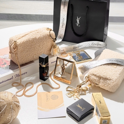 Set YSL túi bông 4 món (son ysl inks 416)