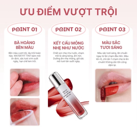 Son tint bóng BBIA WATER FIT TINT