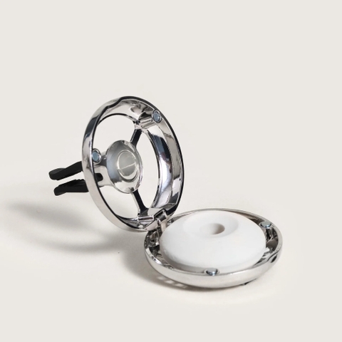 Maison Berger - Bộ kẹp tinh dầu xe hơi Illusion Black Angelica - 2 món