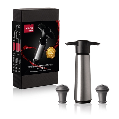 Vacu Vin - Bộ hút chân không bằng thép không gỉ