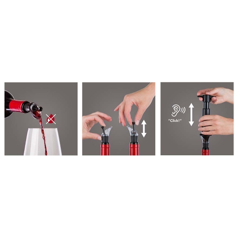 Vacu Vin - Bộ nút chai hút chân không thông minh - 2 cái