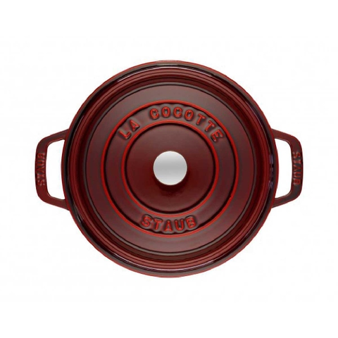 Staub - Nồi tròn màu đỏ lựu