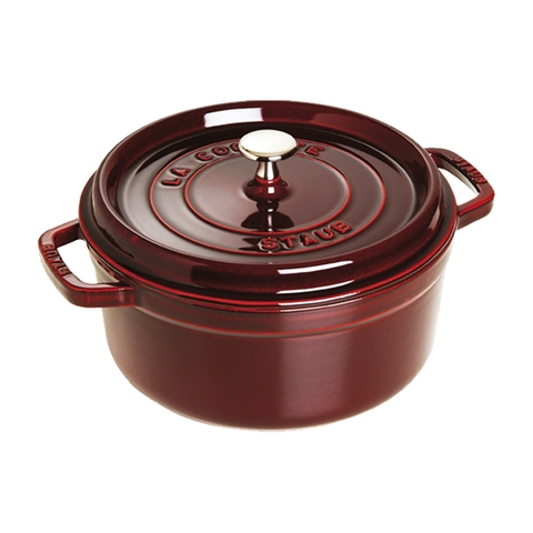Staub - Nồi tròn màu đỏ lựu