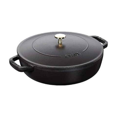 Chảo Chistera STAUB màu đen - 24cm - 2.6L