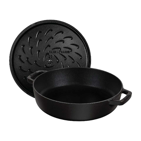 Chảo Chistera STAUB màu đen - 24cm - 2.6L
