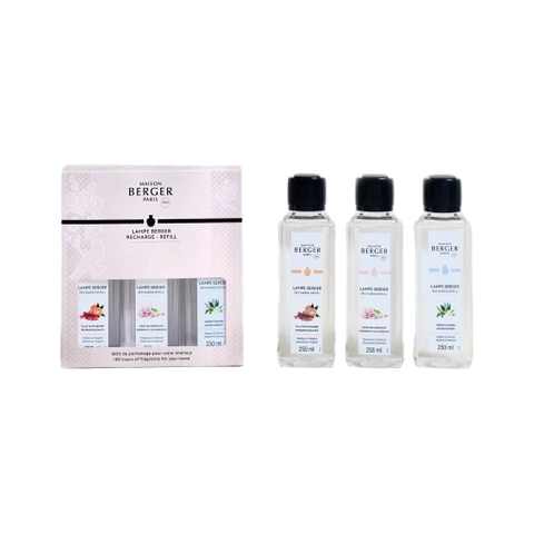 MAISON BERGER - Bộ tinh dầu cho đèn xông Triopack JOY - 3 hương (250ml)