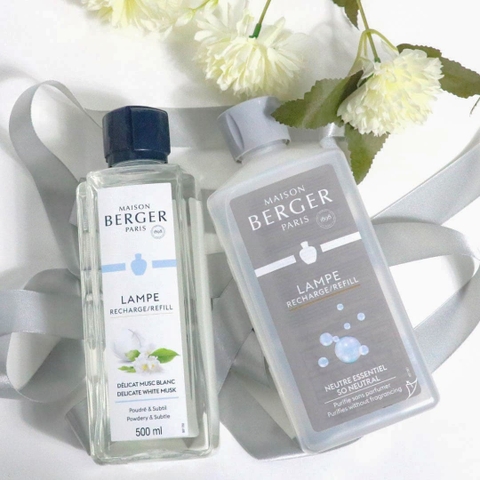 MAISON BERGER - Tinh dầu đèn xông hương Delicate White Musk - 500ml