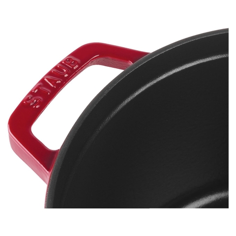 Staub - Nồi gang tròn cao màu đỏ cherry - 24cm (4.75L)