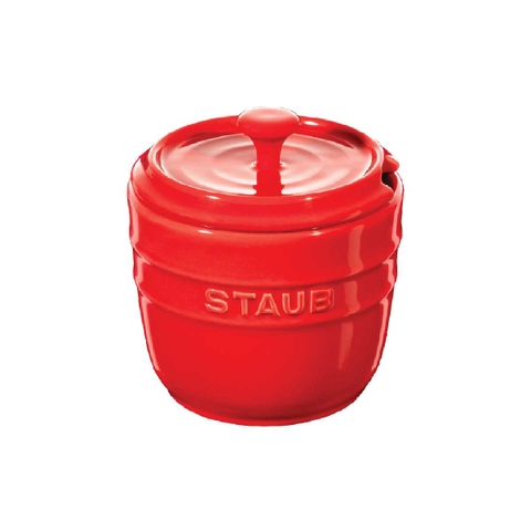 Staub - Hũ đựng gia vị màu đỏ cherry - 16cm