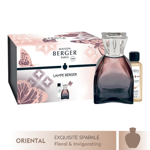 Maison Berger - Bộ đèn xông tinh dầu Lilly Pink - 2 món - 310ml