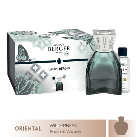 Maison Berger - Bộ đèn xông tinh dầu Lilly Green - 2 món - 310ml