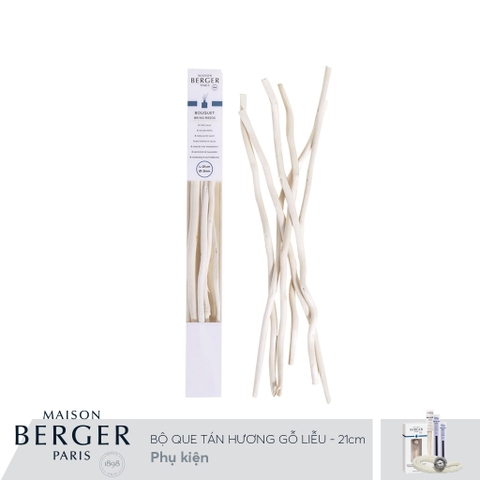 Maison Berger - Bộ que tán hương bằng gỗ liễu - 21cm - 6 cái