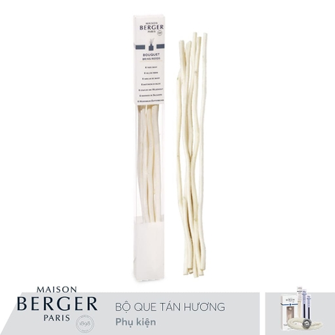 MAISON BERGER - Bộ que tán hương gỗ liễu - 27cm - 6 cái