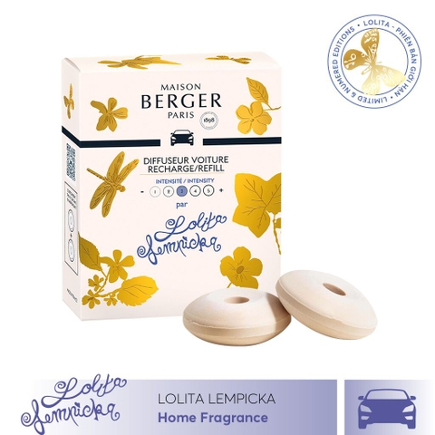 Maison Berger - Bộ tinh dầu xe hơi hương Lolita Lempicka - 2 cái