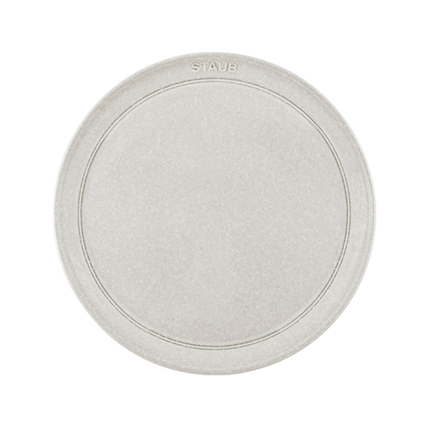 Staub - Đĩa gốm màu nấm trắng
