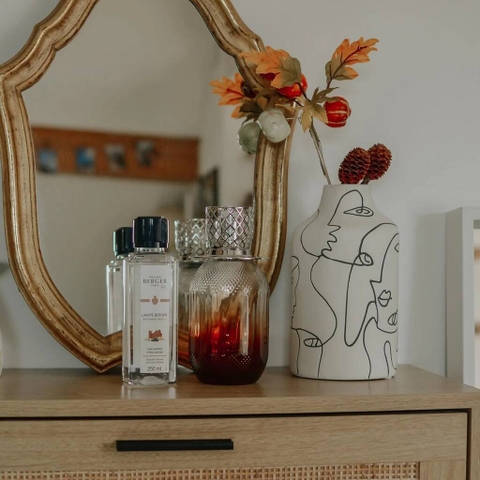 Maison Berger - Bộ đèn xông tinh dầu Evanescence Fawn - 2 món - 358ml