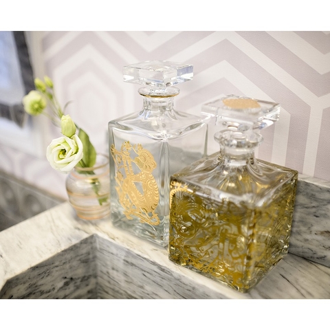 Vista Alegre - Bình Decanter whisky Golden hình khỉ vàng