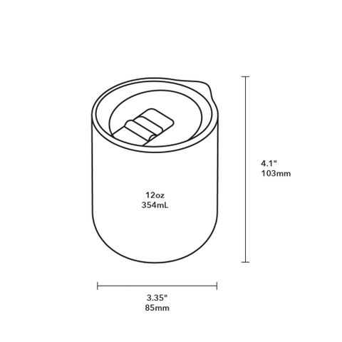 MiiR - Ly giữ nhiệt Climate+ màu Đen vũ trụ - 354ml