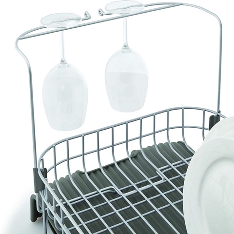 KitchenAid - Kệ chén đĩa bằng thép không gỉ Expandable màu xám