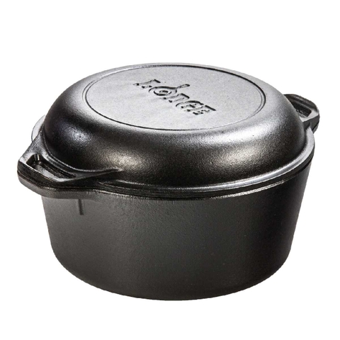 Lodge - Bộ nồi chảo gang tròn (26cm; 4.73L)