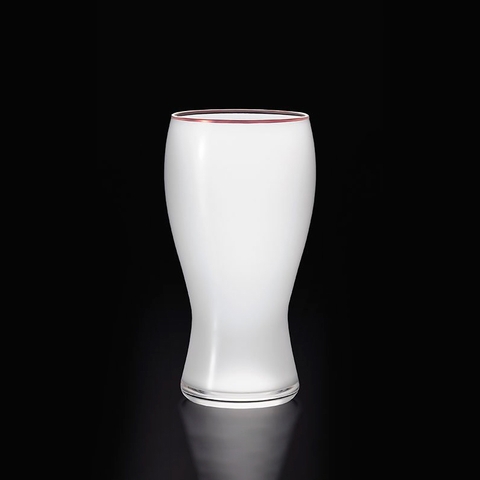 Aderia - Beer Prize - Ly uống bia viền màu đồng - 0.38L