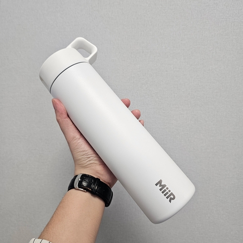 MiiR - Bình giữ nhiệt có ống hút màu Bạch nguyệt quang - 591ml