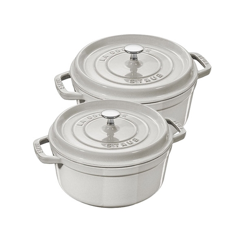 Staub - Nồi tròn màu nấm trắng