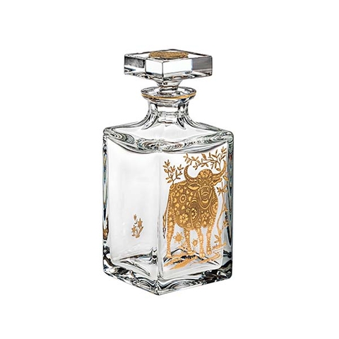 Vista Alegre - Bình Decanter whisky Golden hình trâu vàng